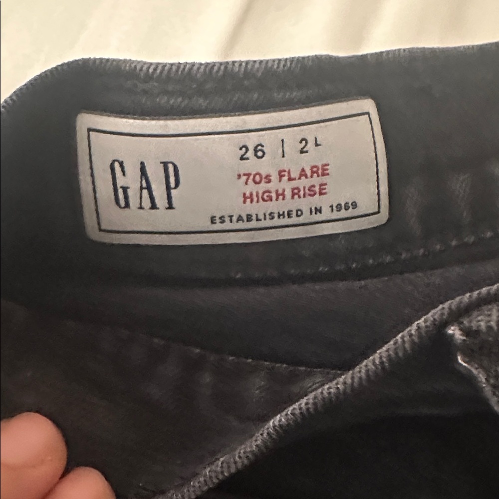 GAP High Rise '70s Flare Jeans 26 or 2 Tall - Picture 8 of 9